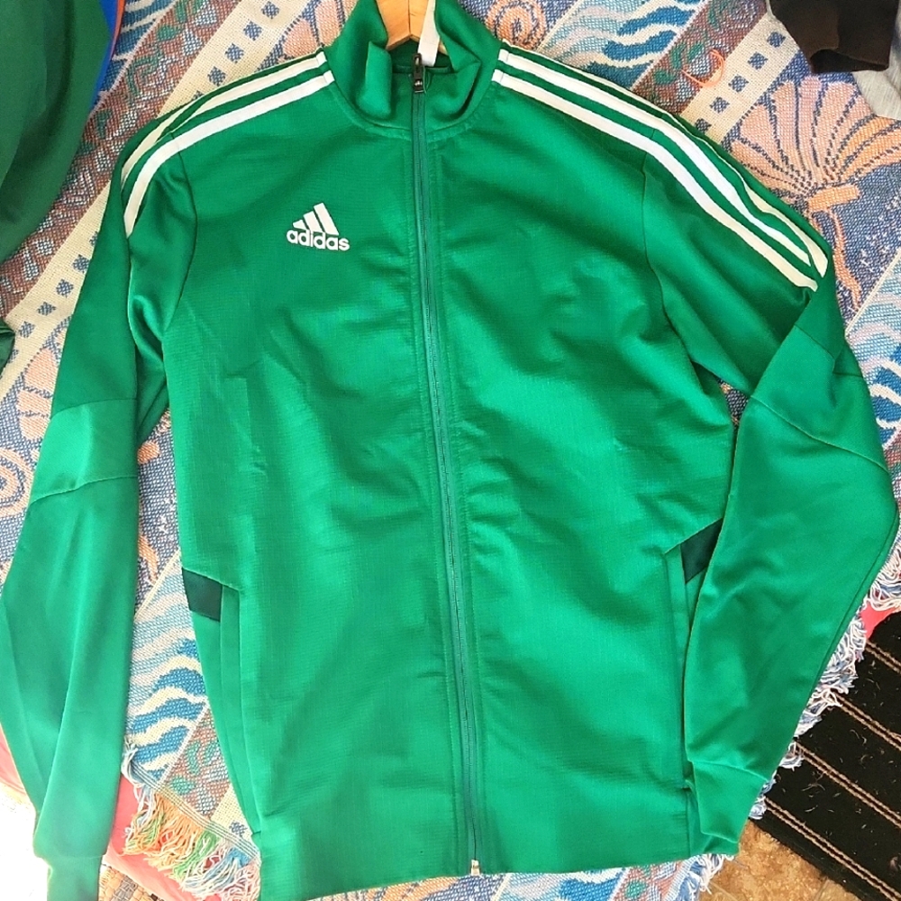 Adidas Men's Green Track Jacket NEW